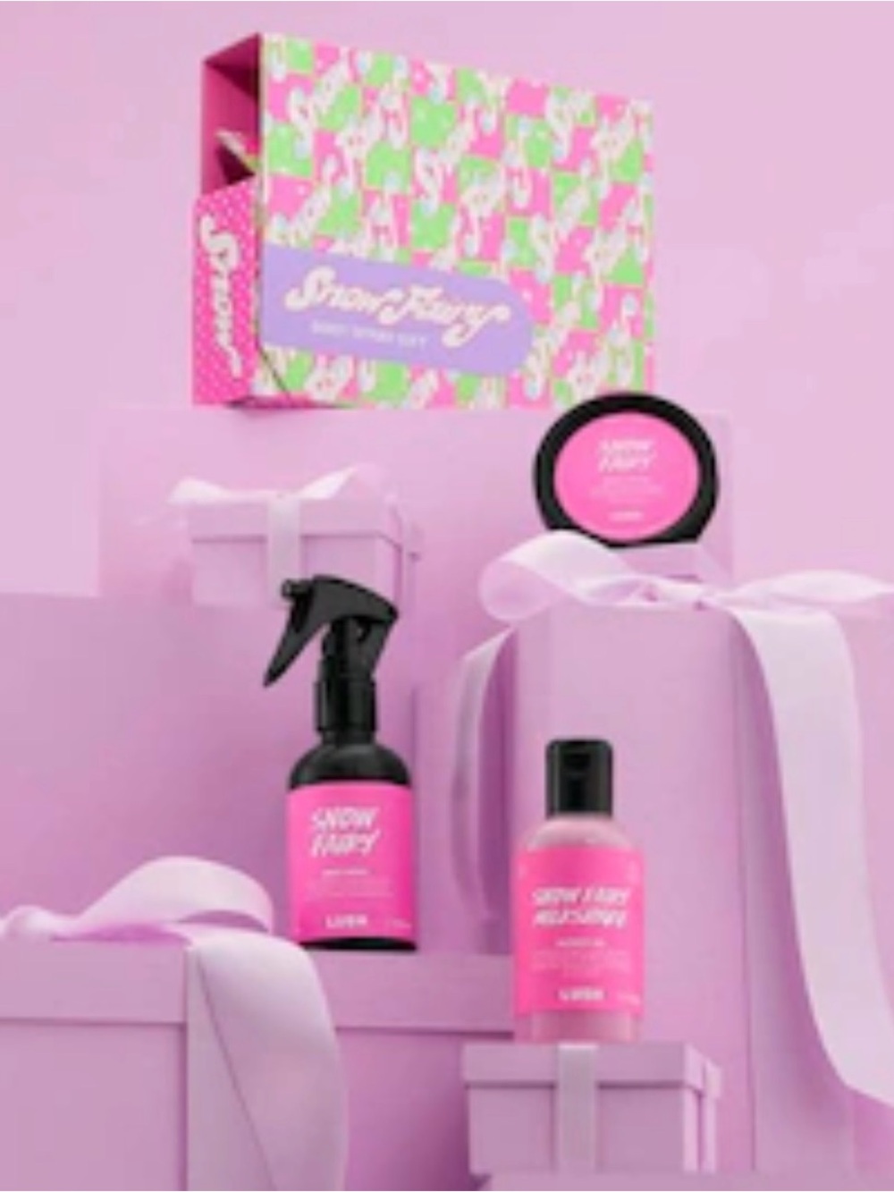 LUSH Snow Fairy Body Set. NIB